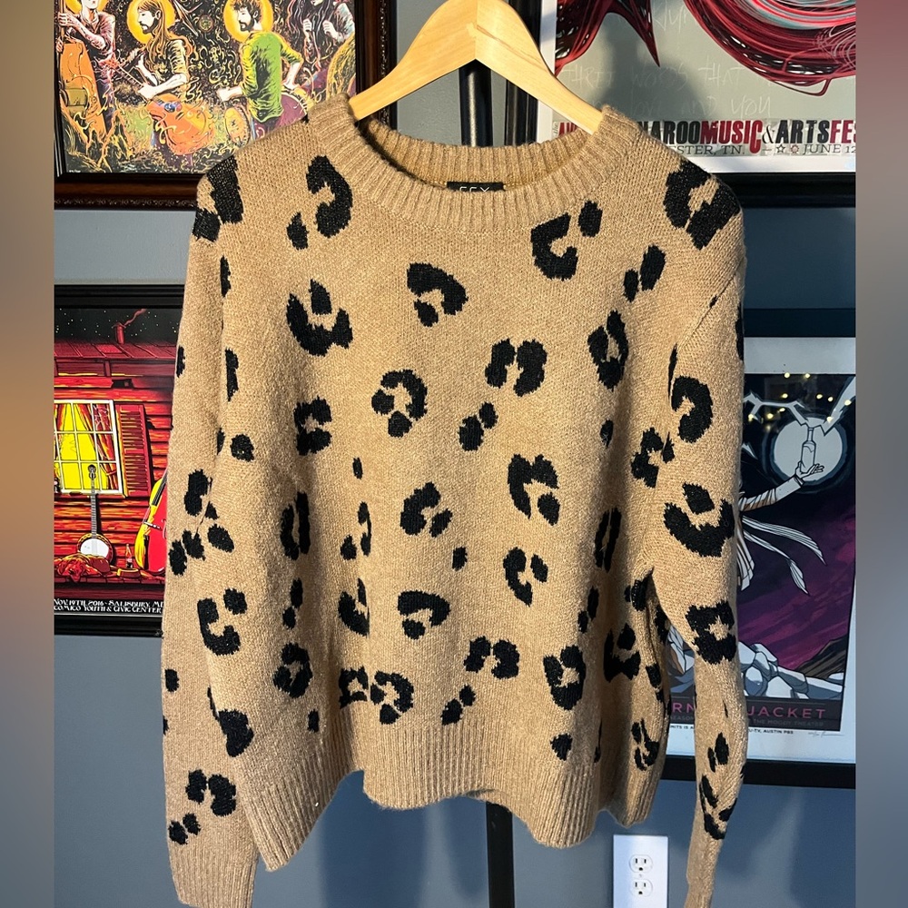 Sweater by CCX cheetah print